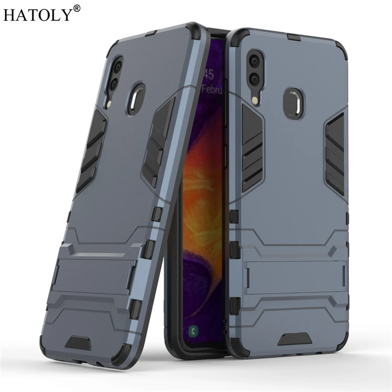 Для Samsung Galaxy A30 Чехол резиновый робот Броня Жесткий ПК задняя крышка телефона для