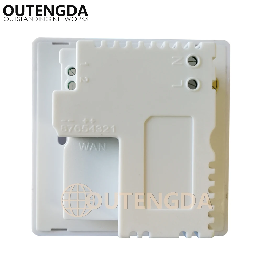 OUTENGDA WPL6058 рисунок-Белый-Панель 300 Мбит/с внутренняя 86 настенная розетка с WiFi inWall AP беспроводная точка доступа(настенный ящик опционально