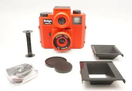 Пленка среднего формата HOLGA 120TLR / 120 TLR с двойной линзой зеркальная красная