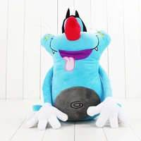 36cm oggy and the cockroaches fat cat cartoon plush stuffed soft animal doll toy kids gift