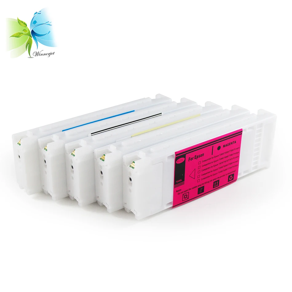 Смартфон Winnerjet 5 цветов с чипом для принтера Epson T3200 T5200 T7200|ink cartridge|ink cartridge for