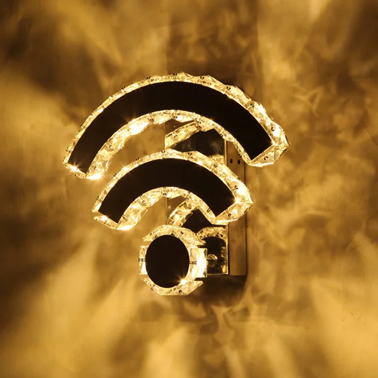 Современный роскошный хрустальный настенный светильник с wi fi настенное бра