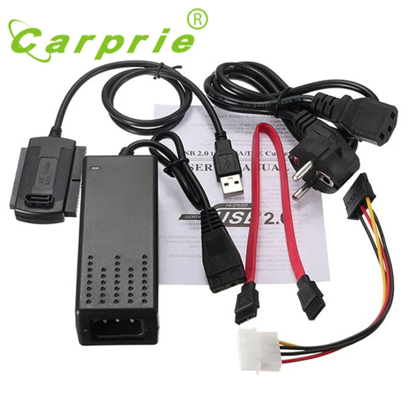 

2017 USB 2.0 to SATA IDE Hard Drive Cable for HD HDD Adapter W Power_KXL0406