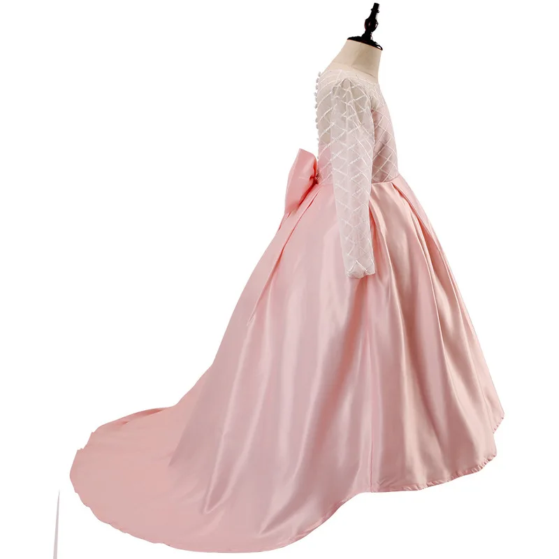 Платье для девочек AiLe Rabbit белое газовое платье принцессы детское Осень-зима 2019 |