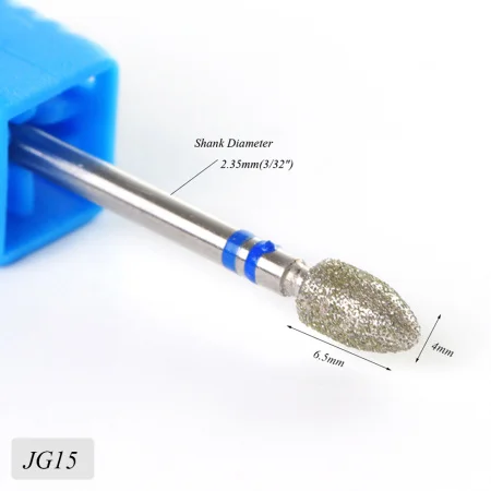 JG15 STZ 17 типов алмазных сверл для ногтей, фрезы для маникюра, фрезы, вращающиеся фрезы, устройство для педикюра, дизайн ногтей, JG01-17 - Цвет: JG15
