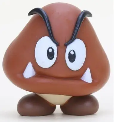 Goomba 13 см Фигурки "Супер Марио" игрушки Super Mario Bros Bowser Luigi Koopa Yoshi Mario Maker Odyssey ПВХ фигурка модель куклы игрушки - Цвет: Goomba