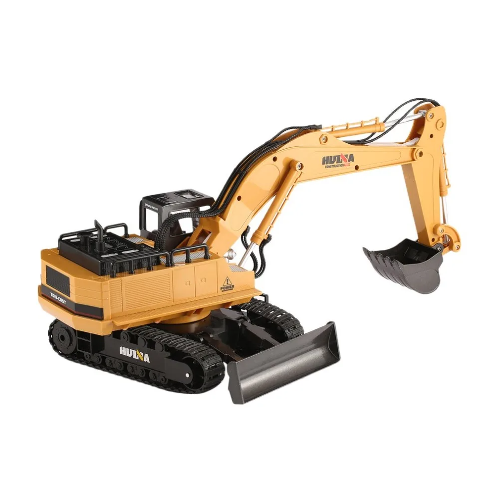 HUINA TOYS RC экскаватор из сплава RTR 1510 1:16 2,4 ГГц 11CH механический звук/вращение на 680 градусов/подвижная палка бум ведро Горячее предложение