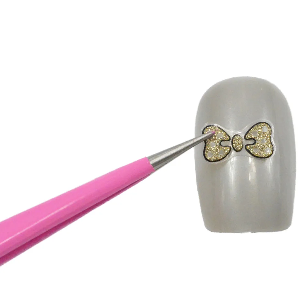 Прямые + изогнутые пинцеты для бровей нейл-арта розовые щипчики пикера стразы