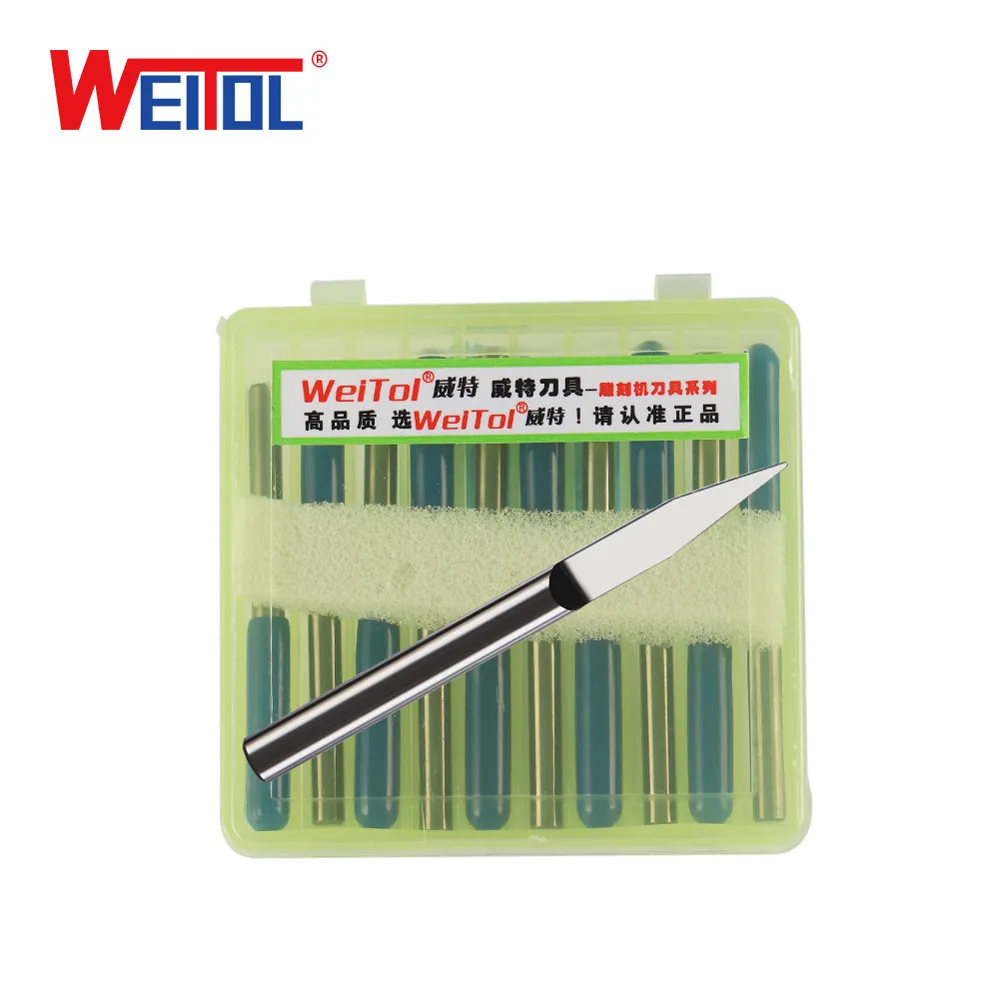 WeiTol 3 175 мм 10 шт./лот фреза с ЧПУ степень 25 30 40 печатная плата гравировальное долото