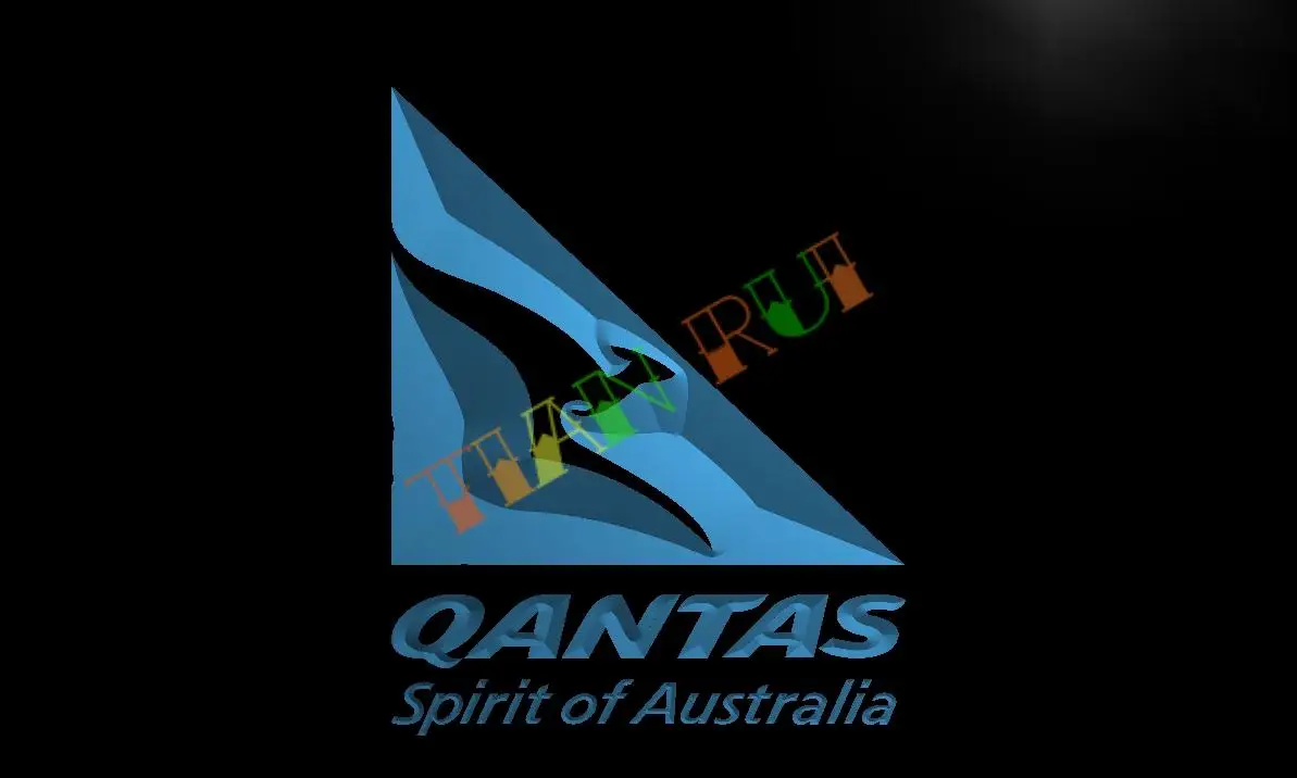 

LG154- Qantas LED Neon Light Sign hang sign home decor crafts