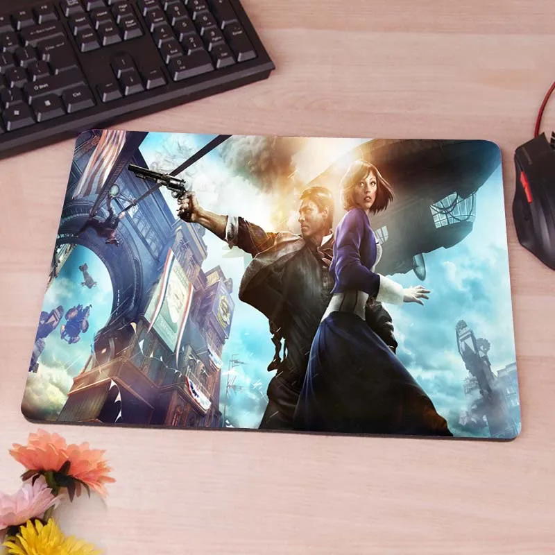 25x29cm MaiYaCa уникальный дизайн супер мягкий bioshock Бесконечный коврик для мыши радиационный Нескользящий Резиновый коврик не оверложенный Коврик для компьютерной мыши - Цвет: 25x29cm