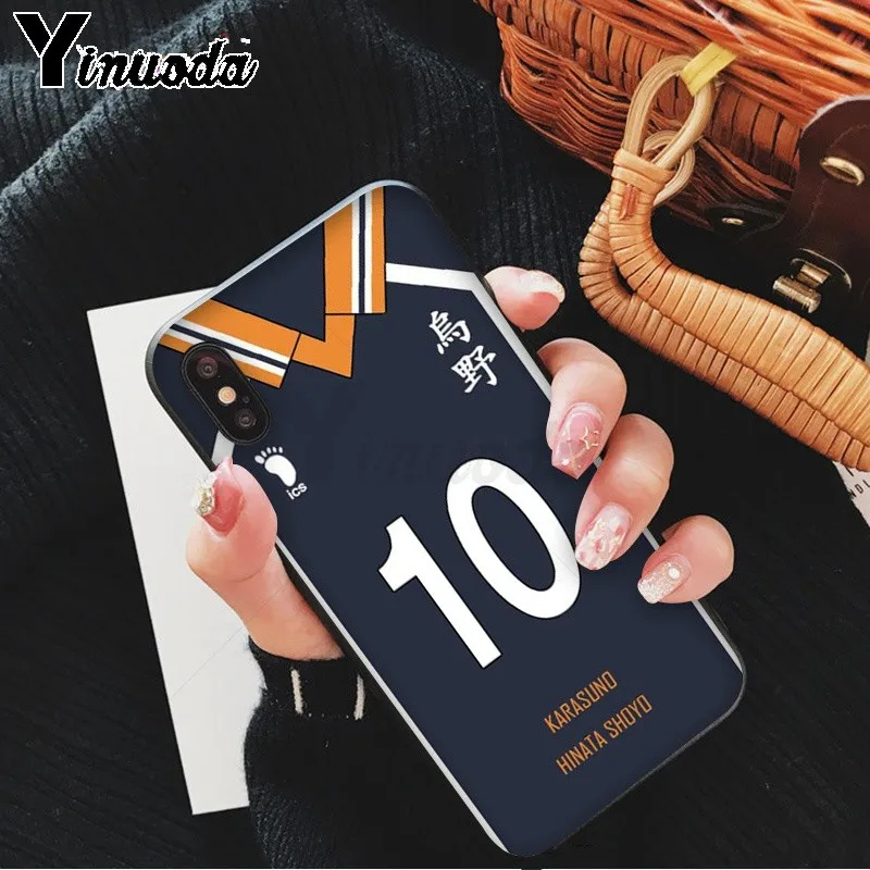Yinuoda Haikyuu Hinata атака аниме Новинка чехол для телефона Fundas Apple iPhone 8 7 6 6S Plus X XS MAX 5 5S SE XR