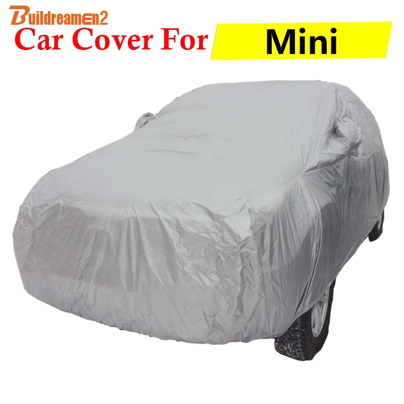 Buildreamen2 Car Cover Auto Outdoor Anti-UV Sun Shade Rain Snow Scratch Dust Resistant For Mini Clubman Cooper Countryman | Автомобили и