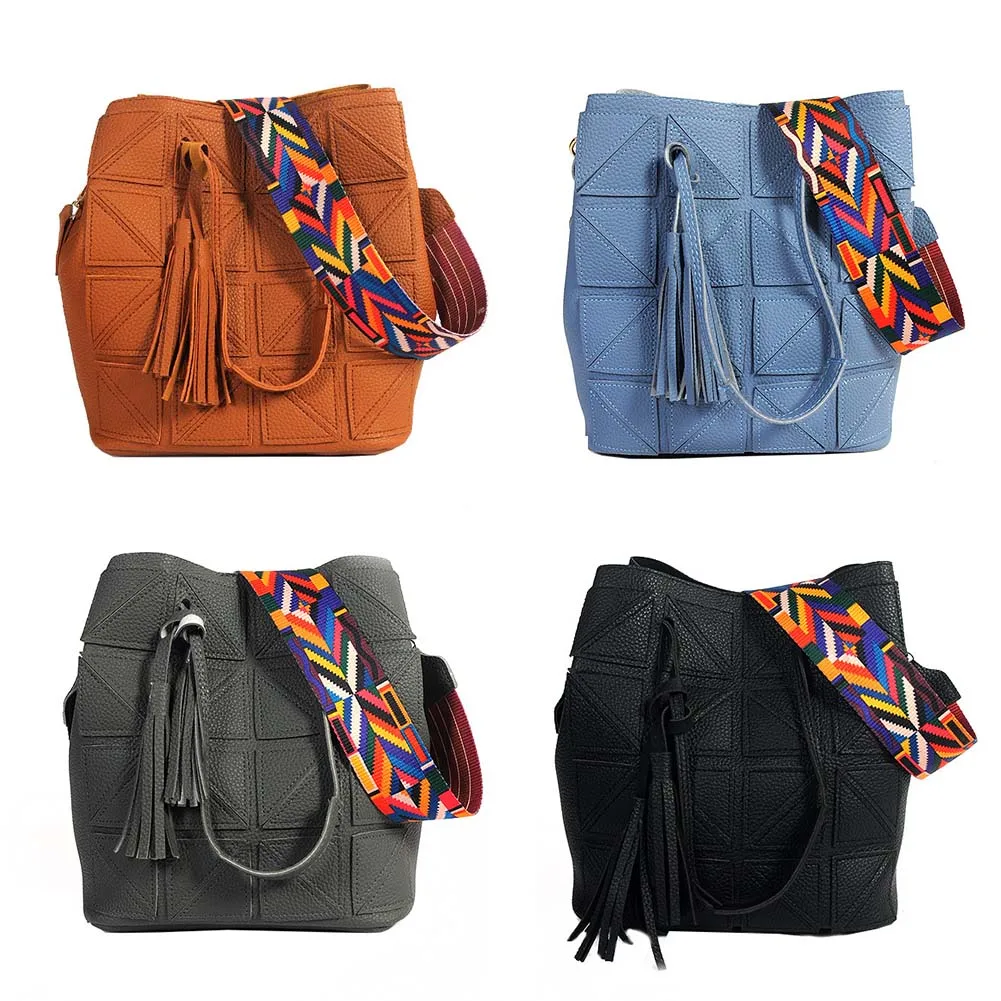 2 шт./компл. модные женские кожаные сумки мессенджеры на плечо цветные ремне с