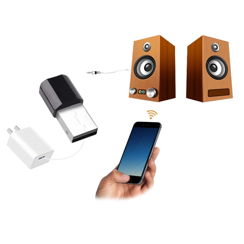Bluetooth AUX автомобильный мини bluetooth-приемник адаптер беспроводные колонки аудио Manos