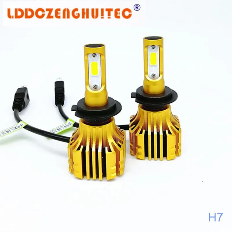 LDDCZENGHUITEC S5 H4 9003 HB2 COB светодиодный светильник на голову 72 Вт 8лм все в одном