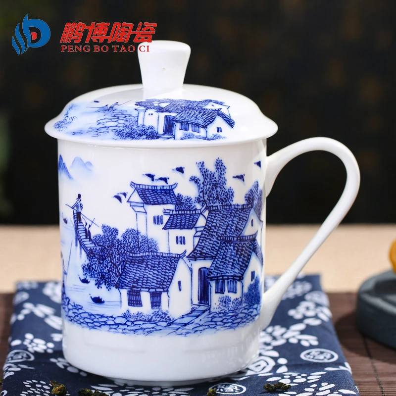 Цзиндэчжэнь Ретро Китайская Культура Бытовая Бизнес Костяного Фарфора Чашка