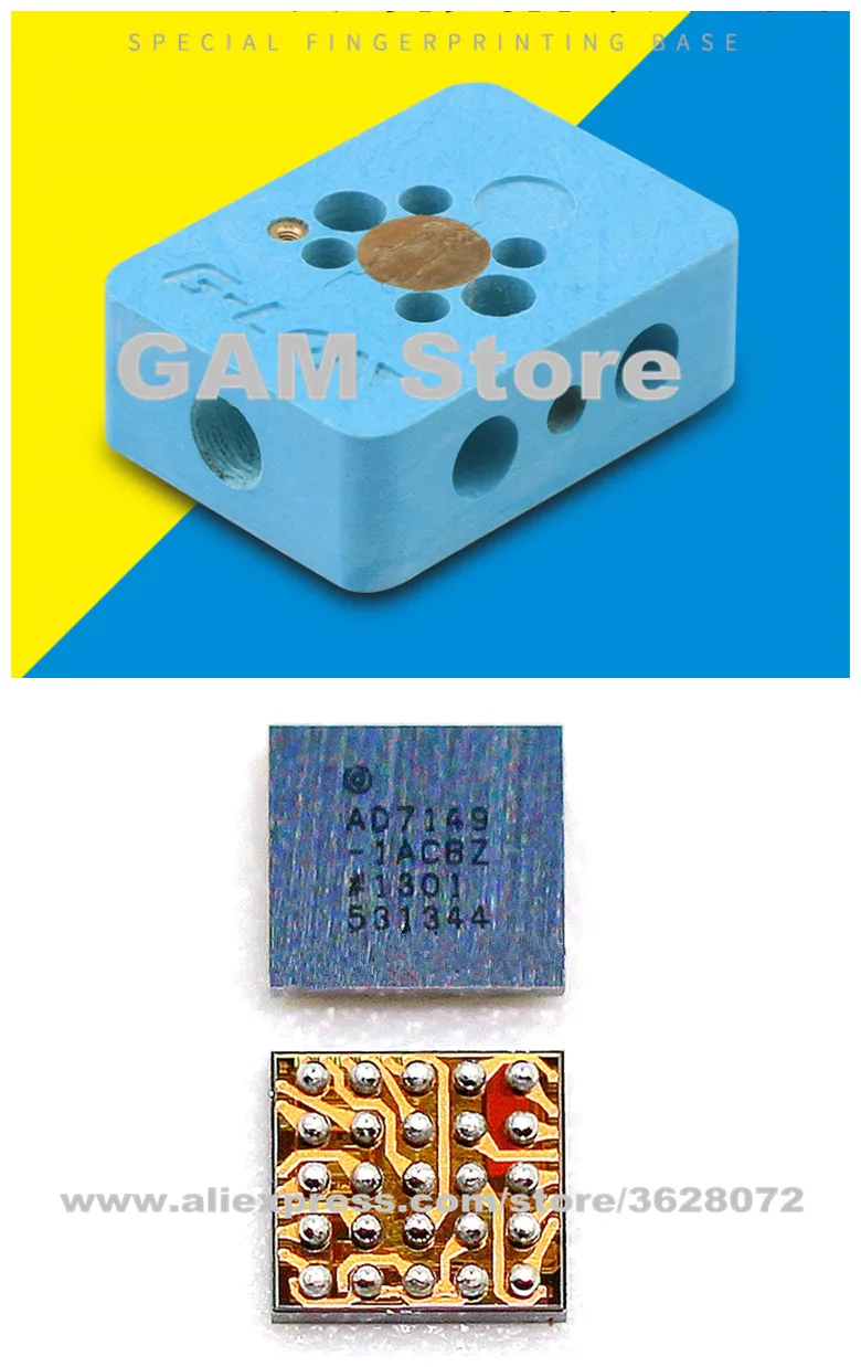 

Fingerprint IC Repair Kit Tool Platform For iPhone 7 7Plus Touch ID Home Button 1pc Fixture Base+5pcs U10 AD7149