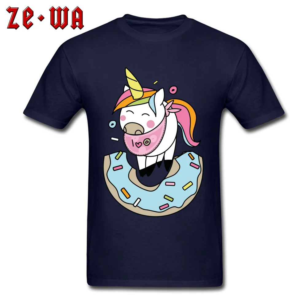 Kawaii Unicorn Love Donuts футболка хипстер Мужская Панк черная хлопковая ткань одежда милый