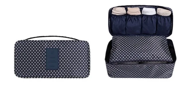 Classic blue SNUGUG косметичка, корейский органайзер для макияжа, нижнее белье, бюстгальтер, косметичка для макияжа, косметички, сумки для хранения, дорожные сумки, сумочки - Цвет: Classic blue
