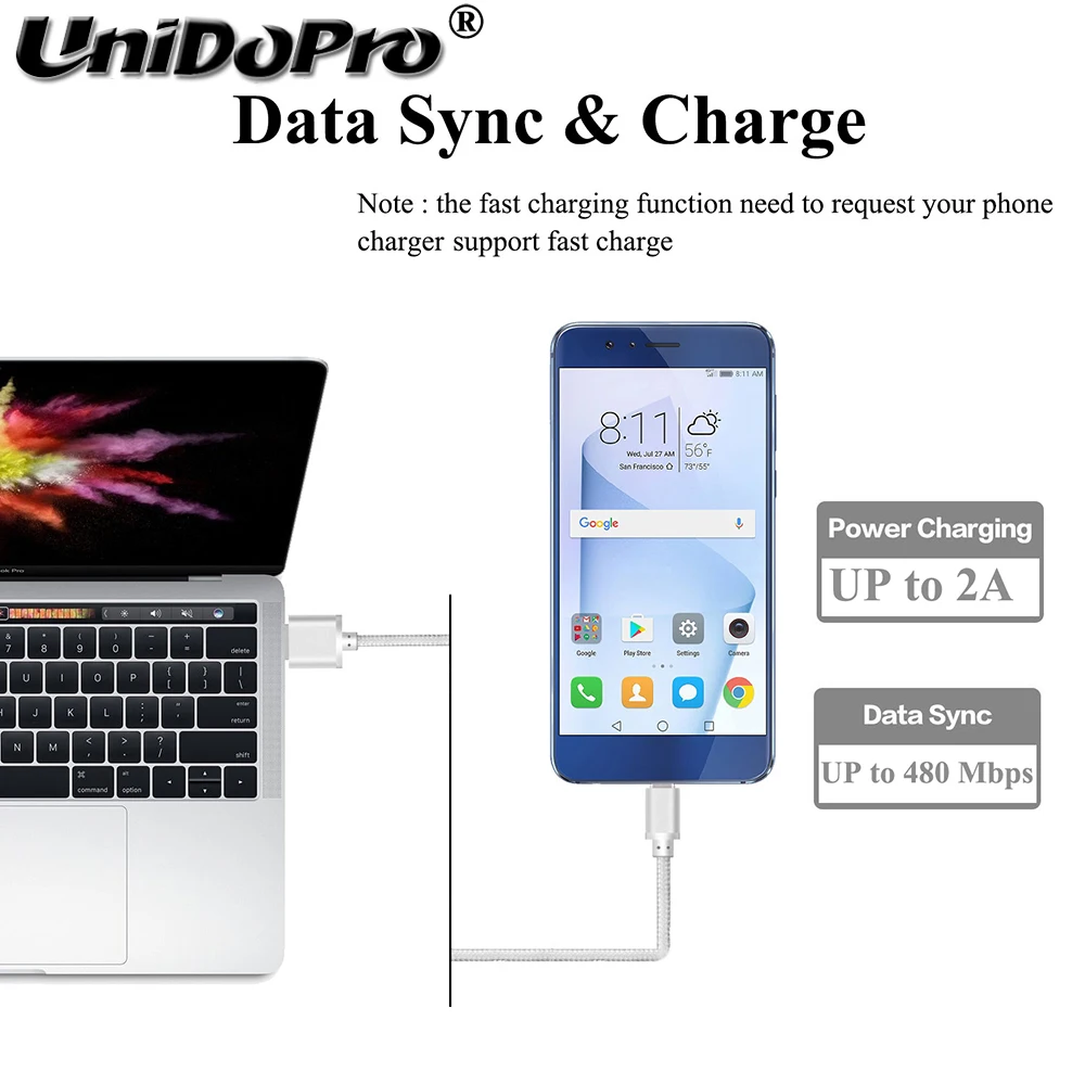 Кабель для быстрой зарядки Micro USB и Type C 3 фута Xiaomi Mi Note 4 Pad Plus Mix Max Black Shark Redmi 5 Pro |