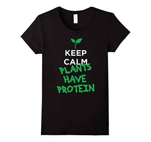 Keep calm plants have protein vegan/футболка Femme футболка с коротким рукавом Лето 2017 Harajuku Punk