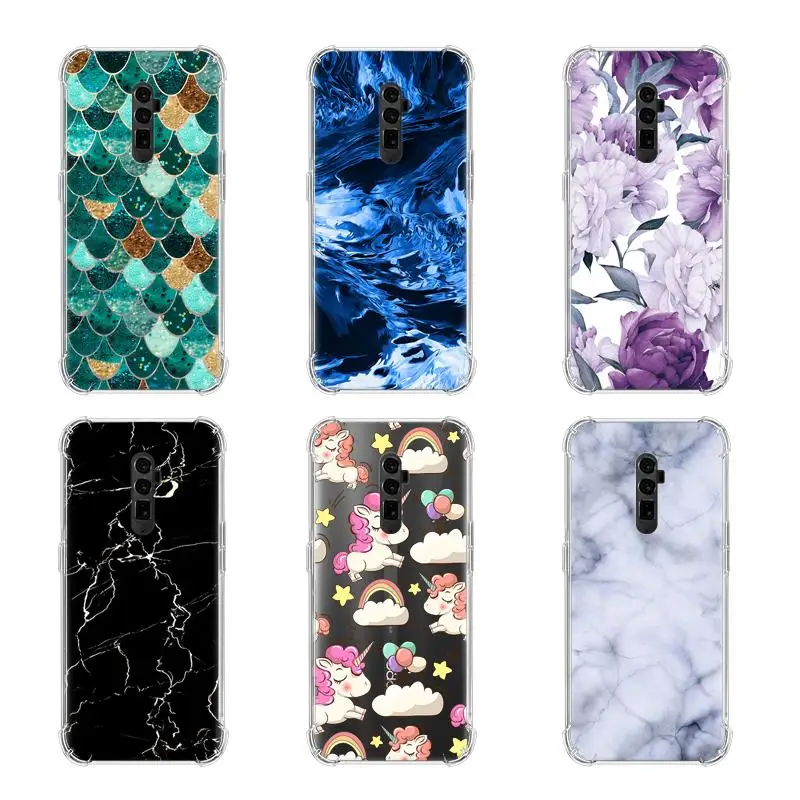 Противоударный чехол для телефона OPPO Reno 10X/Zoom Модный задней панели с красочным