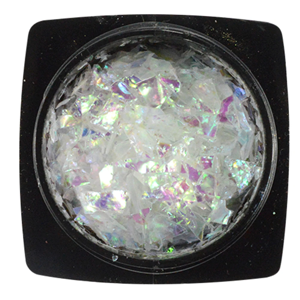 1 бутылка прозрачный лед майларовые фольги оболочки блестки блеск для ногтей