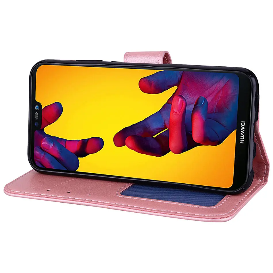 Роскошный кожаный чехол для huawei P20 P9 P8 Lite Mini P Smart Honor 9 Lite 8 6 5C 4C Enjoy 7 7S Чехол-кошелек с подставкой P23Z