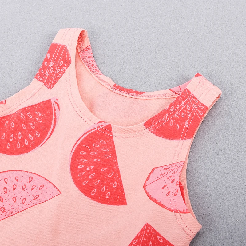 Baby Tops Children Vest Boys Girls Summer T Shirts Sleeveless Tank Camisoles 2021 Solid Toddler Tees watermelon T-Shirt cute boy | Детская