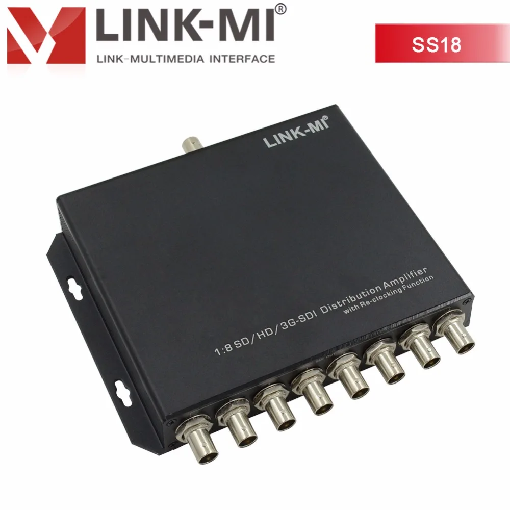 LINK MI LM SS18 SD/HD/3G SDI разветвитель 1x8 8 способ усилитель распределения повторитель До