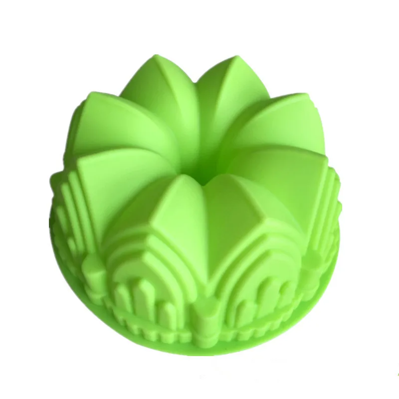 1 шт. большой Корона замок силиконовая форма для выпечки в форме цветка 3D