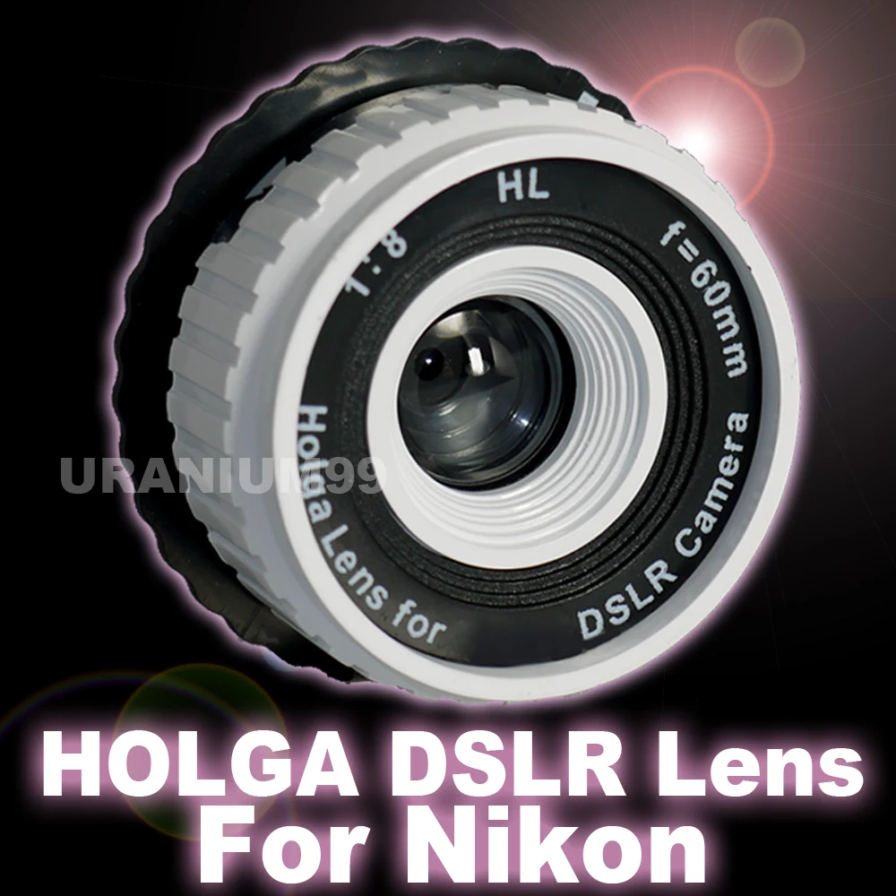 Holga DSLR Объектив HL N для цифровой камеры Nikon D3100 D3000 D700 D90 D5100 D5000 D7000 F Lomo Ломография