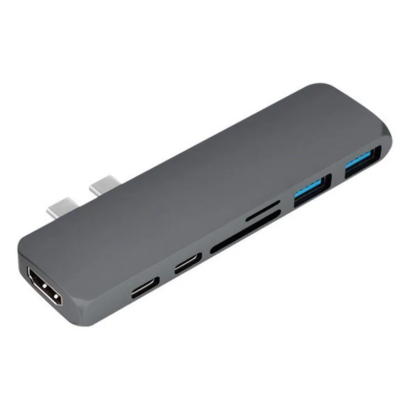 Док станция Fealushon с разъемом типа C HDMI USB хаб для ноутбука Macbook Pro HP DELL Surface Lenovo