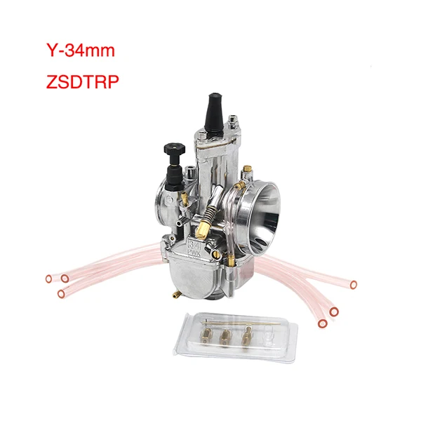 Y-34mm ZSDTRP Alconstar высокая производительность PWK 21 24 26 28 30 32 34 Карбюратор Carb для 90cc до 250cc Dirt Pit Bike ATV Quad Мотоцикл - Цвет: Y-34mm ZSDTRP
