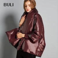 winter fashion brand good quality cloak style thicker duck down coat female bread style fluffy thicker warm down parkas wq712
