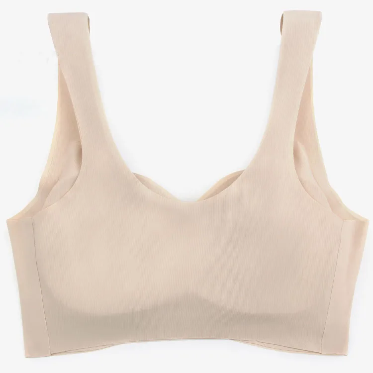 топ женский бесшовные жилет bralette бюстгалтер ультра-тонкий сна Анти-расширение
