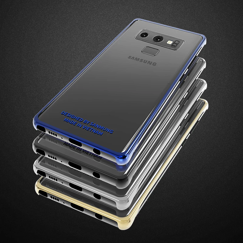 Samsung Note Galaxy Note9 Чехол 9 прозрачная задняя крышка 360 милый роскошный противоударный жесткий защитный чехол для ПК чехол для телефона
