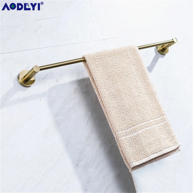 Bathroom Hardware Set Brushed Gold Robe Hook Towel Rail Rack Bar Shelf Paper Holder Wall Mount Bathroom Accessories SUS 304