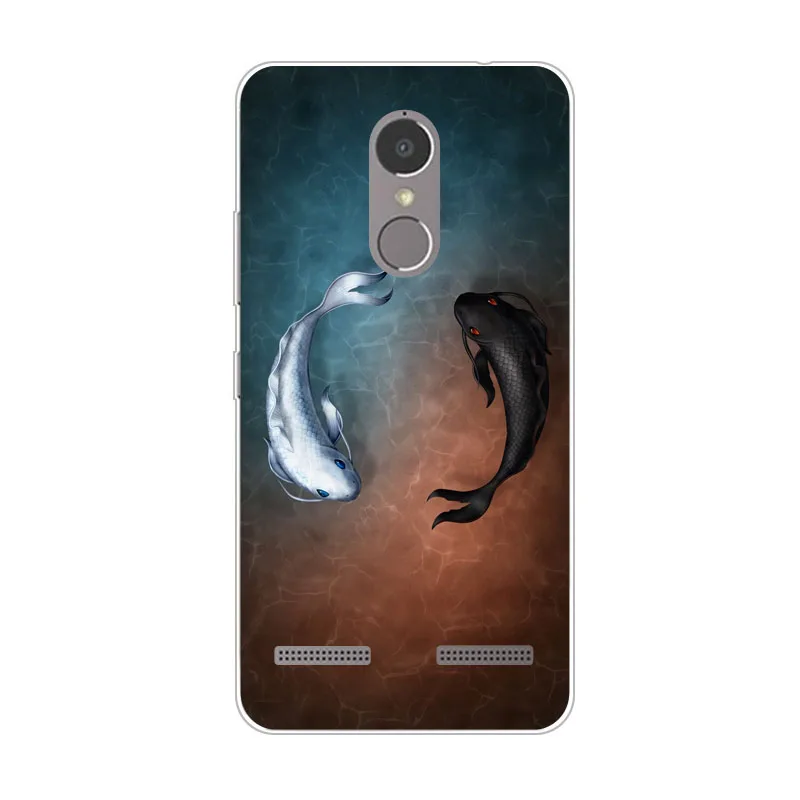 lenovo k6 power Case Silicon tiger cartoon Painting Soft TPU Back Cover for Phone protect Bags shell |