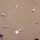 Шармы подвеска серебряного цвета ювелирные изделия модный красивый браслет для женщин Леди Свадьба Бесплатная доставка приятный подарок H218