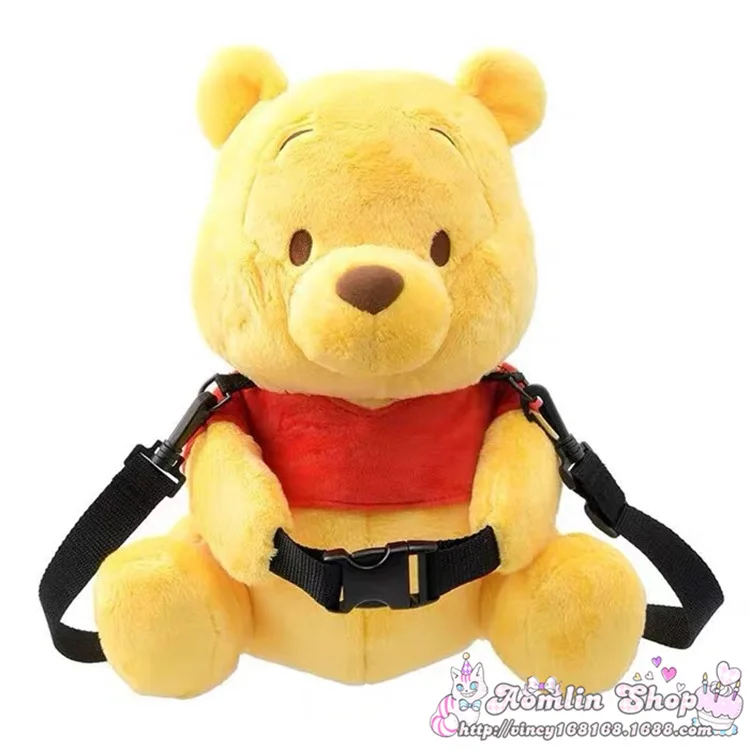 winnie Милый мультфильм Винни клубника медведь плюшевые игрушки рюкзак мягкие чучела Животные Кукла путешествия рюкзак сумки кукла подарок на день рождения - Цвет: winnie