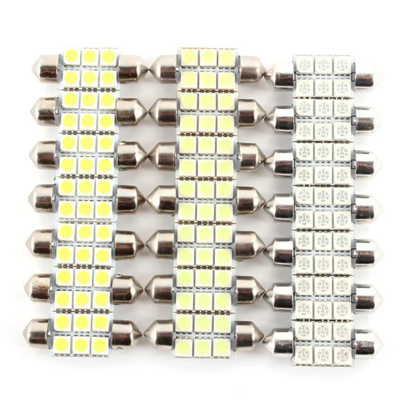 2018 Дешевые Высококачественные 10 шт 36 мм Festoon 5050 6SMD светодиодные Белые