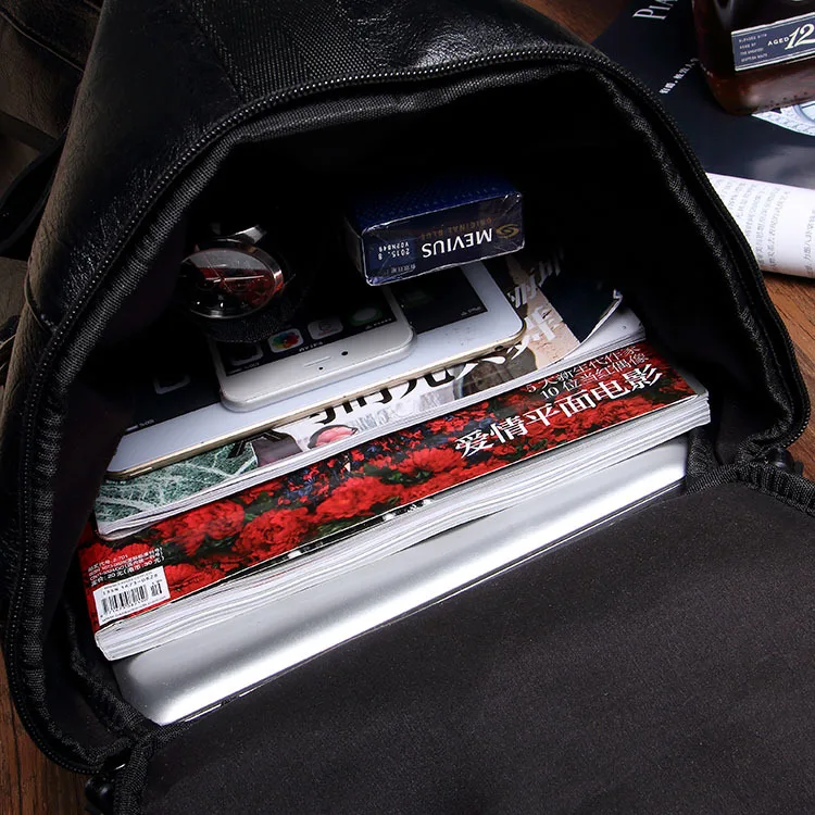 

High quality Travel Bags anti theft backpack men leather laptop backpacks Multifunction Rusksack Male school bag mochila hombre