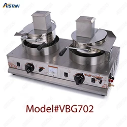VBG702 VBG701/VBG702 Коммерческая нержавеющая сталь с одной головкой/двухголовый газовый аппарат для изготовления попкорна для кухонного оборудования - Цвет: VBG702