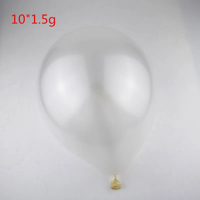 pearl white Ldtexmy 100 шт. 10 дюймов 1,5 г Латекс Pearl воздушные шары гелий уплотненный воздушный шар одежда для свадьбы, дня рождения воздушные шары для украшения Balony игрушка - Цвет: pearl white