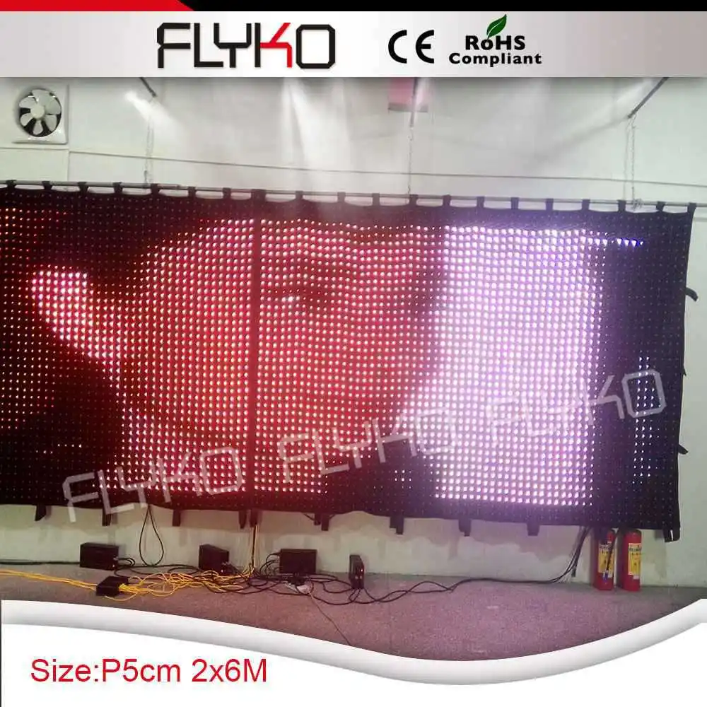 Новый продукт светодиодная световая занавеска для диджея экранная видеоткань |