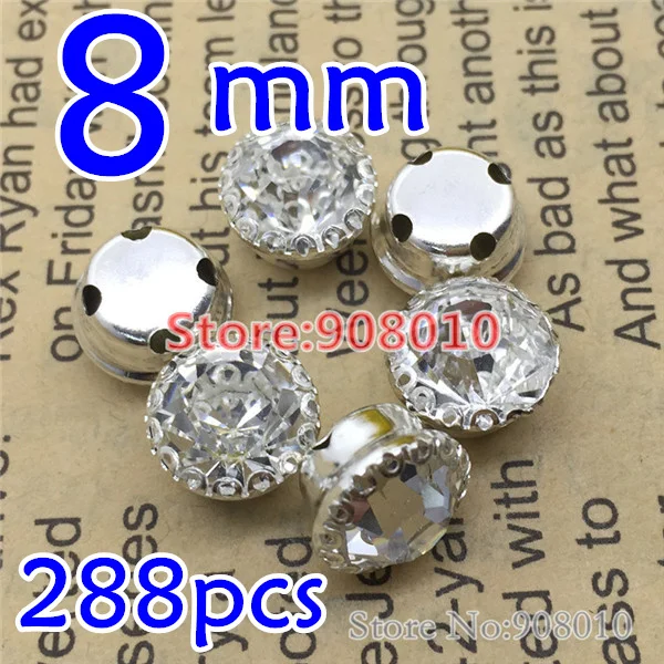 144 шт. высококачественные прозрачные стразы с одним кружевом 6 мм 7 8 10 мм|sew on|sew on