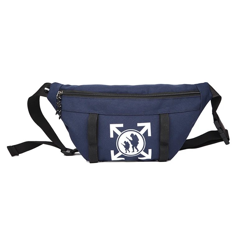 Nave waist bag Мужская поясная сумка унисекс, холщовая нагрудная сумка с буквенным принтом, школьная поясная сумка, Уличная Хип-Хоп сумка на плечо, парные дорожные поясные сумки 85 - Цвет: Nave waist bag