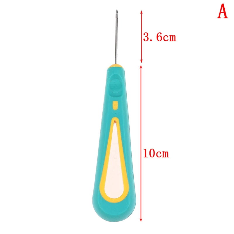 3 размера Awl крюк иглы стальная строчка отверстие пробивая швейные съемный ручной